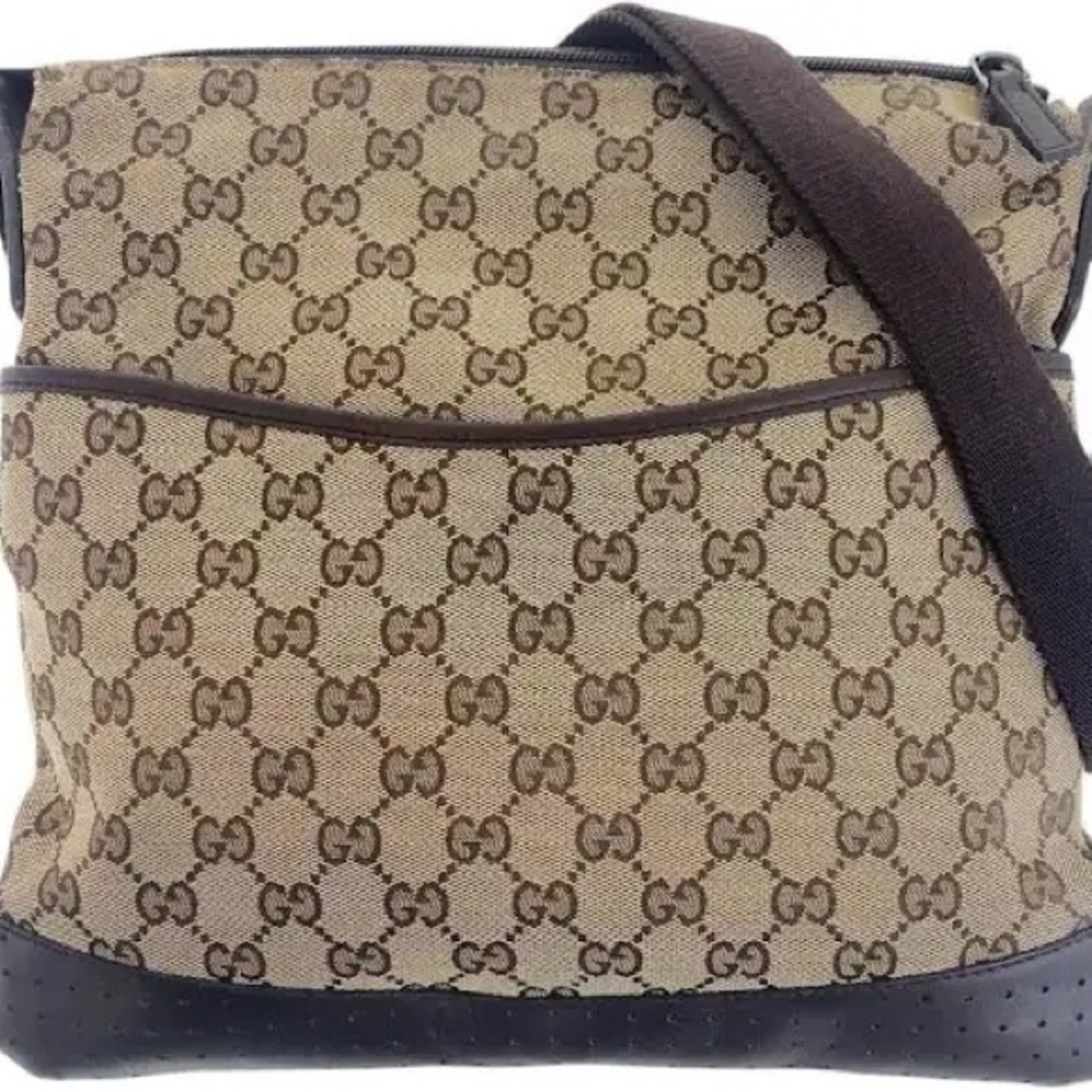 Gucci Women's Beige GG Canvas Crossbody Bag